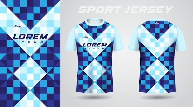 blue shirt sport jersey design