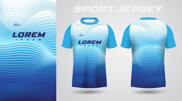 blue shirt sport jersey design