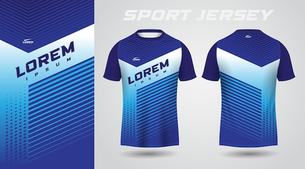 blue shirt sport jersey design