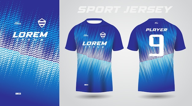 blue shirt sport jersey design