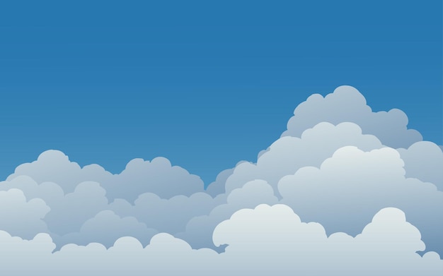 Blue sky background with clouds