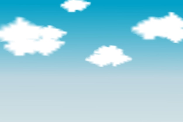 Blue Sky vector. Background with clouds on blue sky.