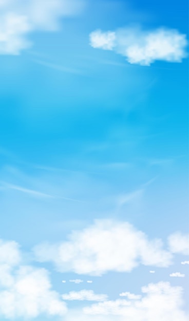 Blue sky with altostratus clouds background