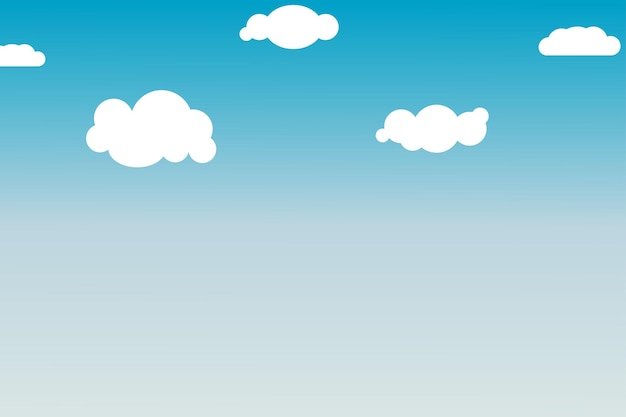 blue sky with clouds background illustration