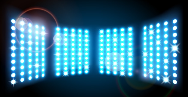 Blue stage lights background