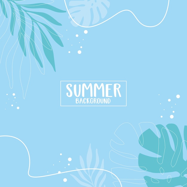 blue summer background design concept