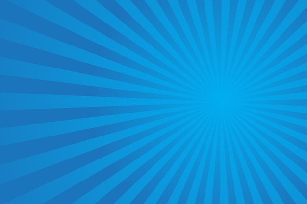 Vector blue sunburst pattern background vector illustration