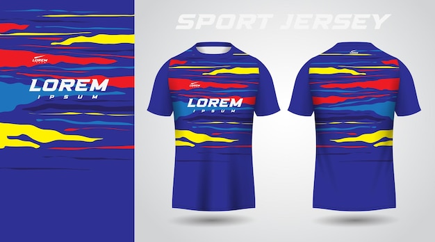 blue t-shirt sport jersey design