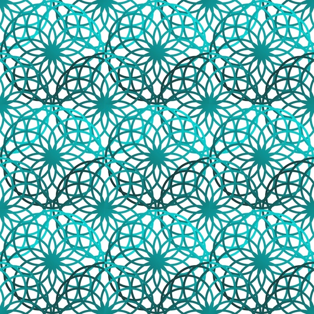 Blue turquoise seamless textured pattern Islamic background