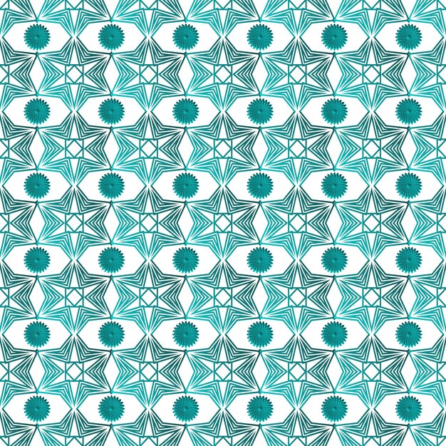 Vector blue turquoise seamless textured pattern islamic background