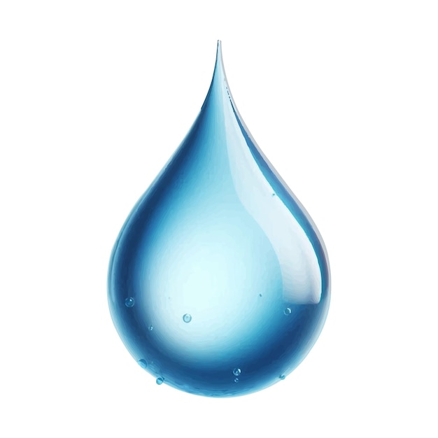 Vector blue water drop artwork