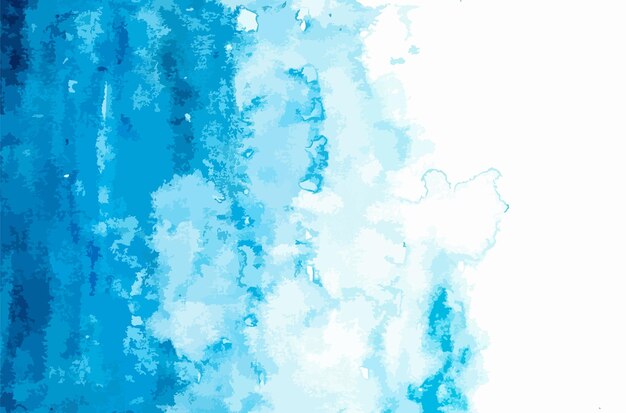 A blue watercolor background with a white background.