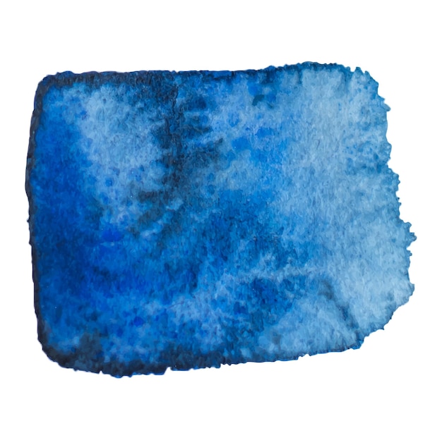 Blue watercolor stain