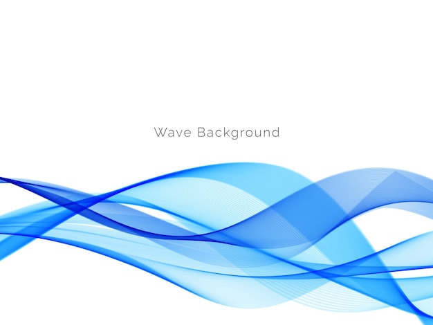 Blue wave design decorative background