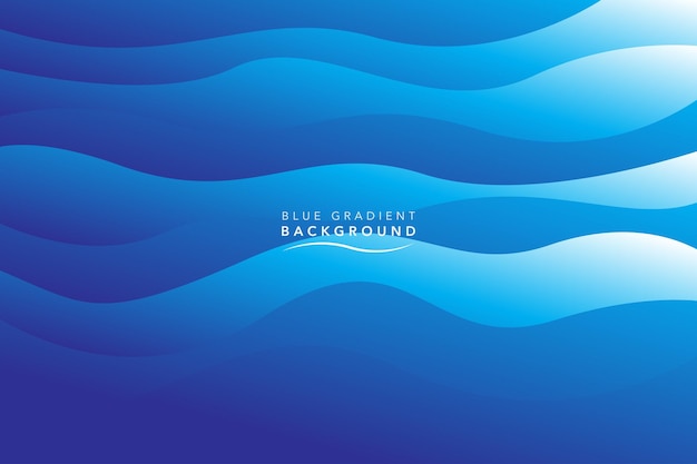 blue wave gradient abstract background