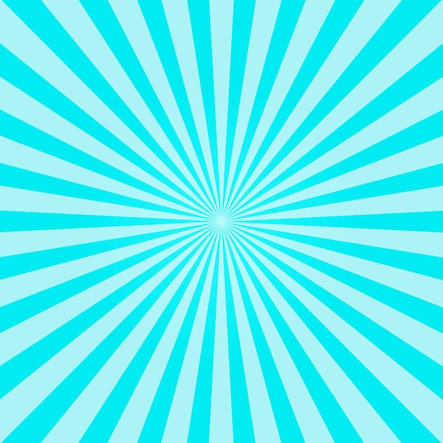 A blue and white background with a blue and white sunburst design.