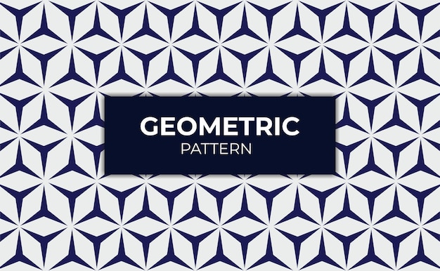 a blue and white card with geometric shapes pattern seamless geometric pattern