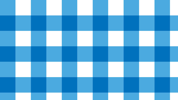 Blue and white gingham tartan checkered plaid pattern background perfect for wallpaper backdrop