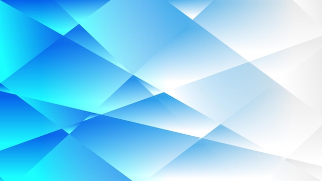 Blue and white gradient polygon abstract background