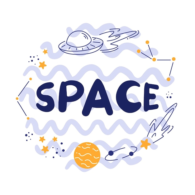 A blue and white space logo with the word space in the middle.