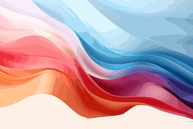 Blue And White Waves Pattern vector art