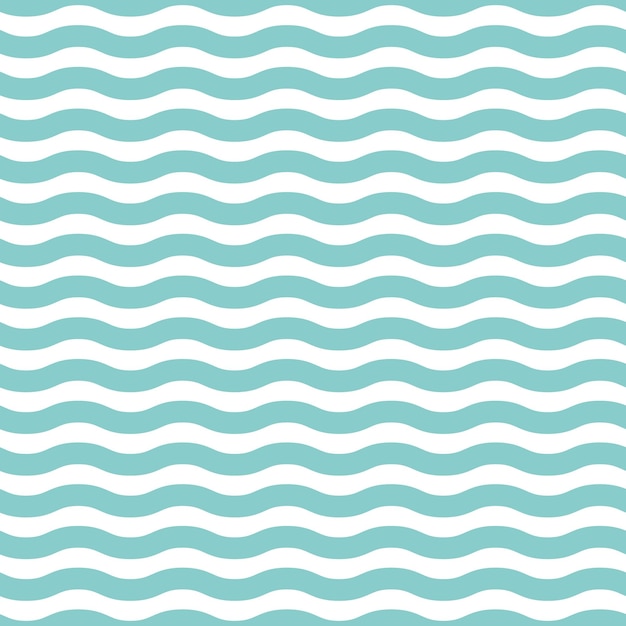 Blue and white waves seamless pattern Minimalist and childish design for fabric textile wallpaper