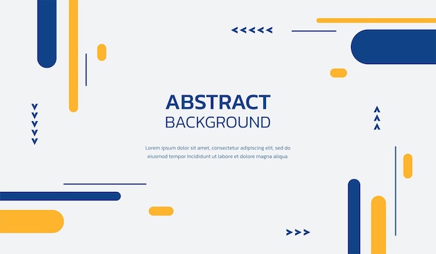 Blue and yellow abstract geometric background vector illustration