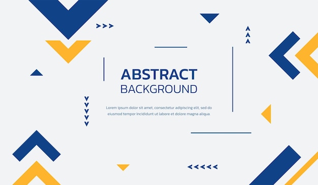 Blue and yellow abstract geometric background vector illustration