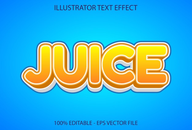 Blue and yellow color juice text effect editable