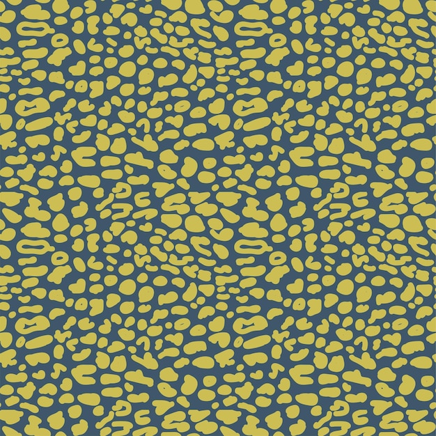 Blue yellow crocodile skin seamless pattern