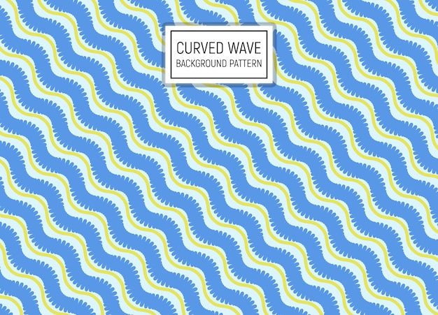 blue and yellow curved wave background pattern