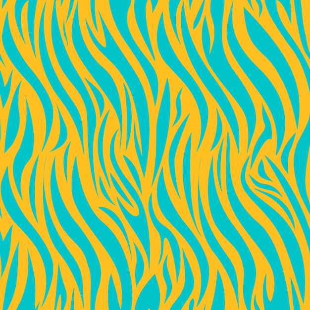 Blue and yellow stripes forming pattern of zebra