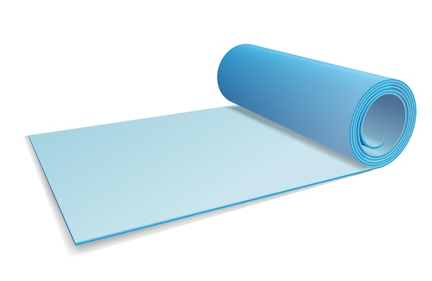 Blue yoga mat Fitness equipment