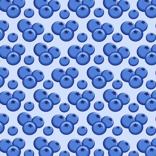 Blueberry fruit background pattern