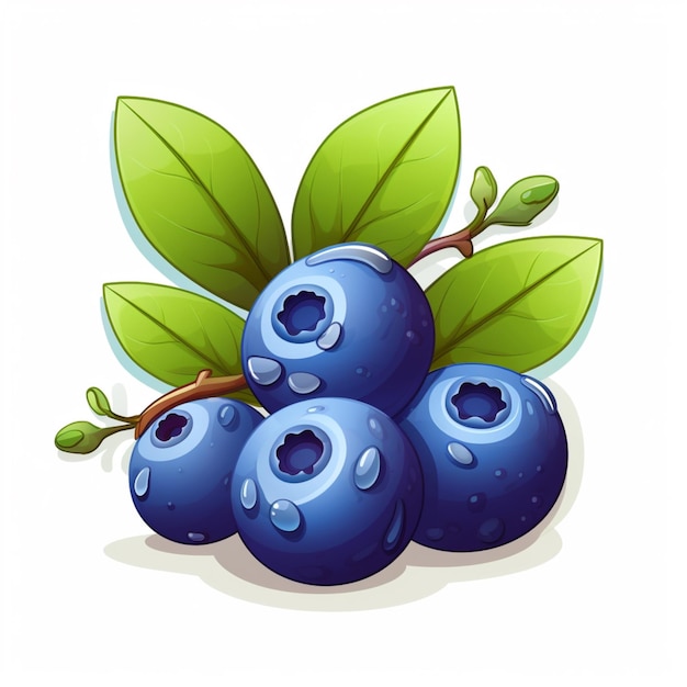 Blueberry isolated on transparent background