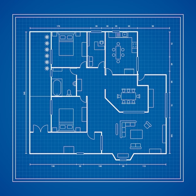 Blueprint of a house