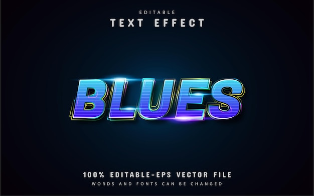 Blues text effects