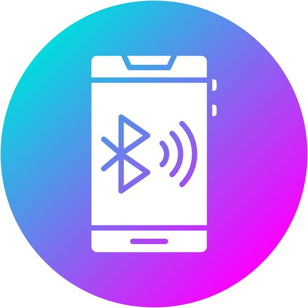 Vector bluetooth connect vector icon can be used for mobile ui ux iconset