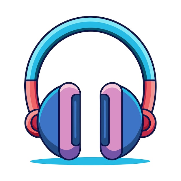 Vector bluetooth headphones clipart vector art and illustration