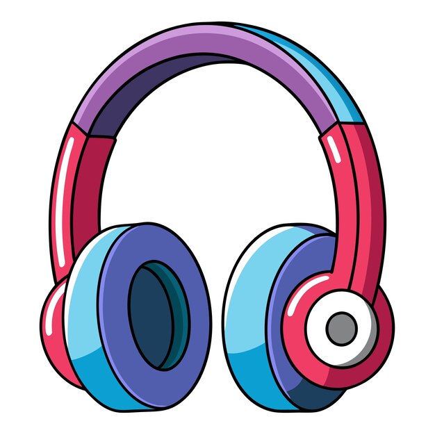 bluetooth headphones clipart vector art and illustration