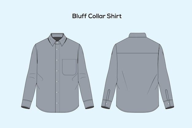 bluff collar shirt