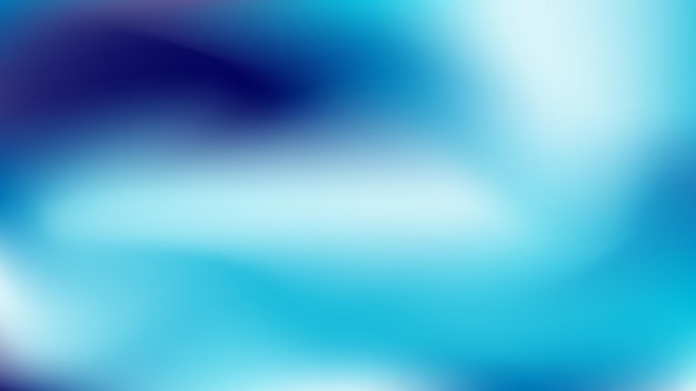 Vector blurred cool blue gradient abstract background 4k resolution wallpaper backdrop banner