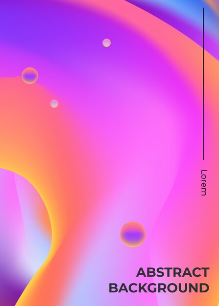 Vector blurred liquid gradient mesh background