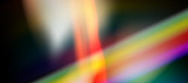 Vector blurred rainbow refraction overlay effect light lens prism effect