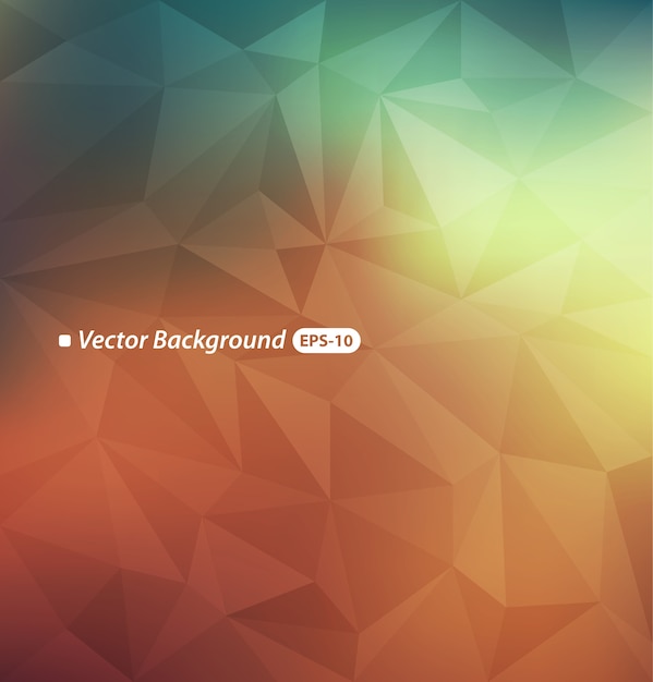 Blurry triangle vector background