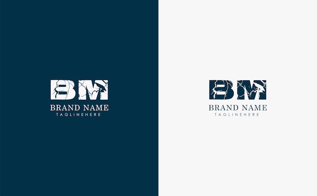 Vector bm letters vector logo design