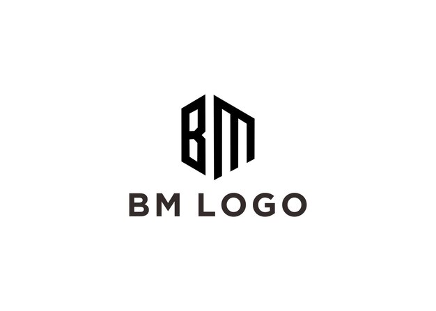 Vector bm logo design vector illustration