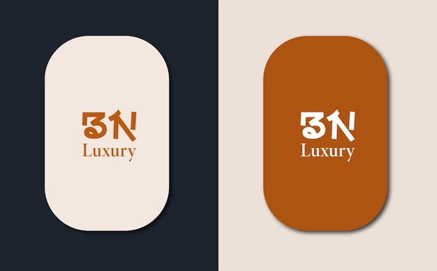 BN Logo design vector in Chinese letters