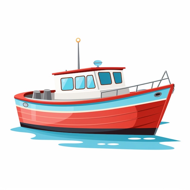 boat illustration vector travel sea ship background water ocean design transport marine