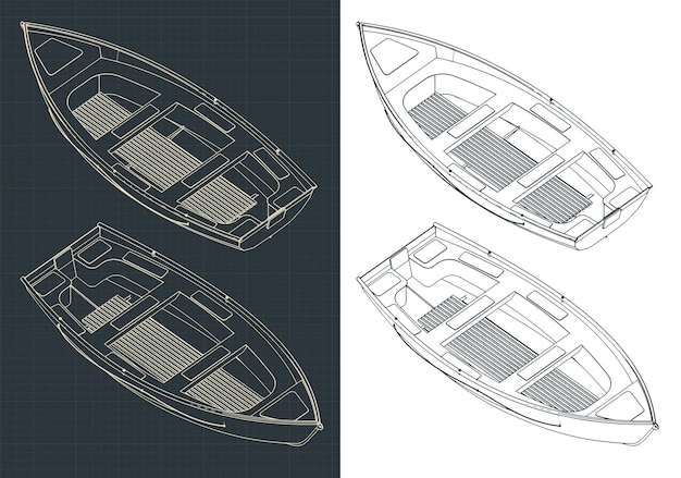 Boat isometric drawings